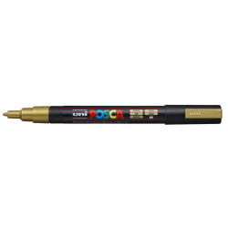 MARCADOR UNI-BALL POSCA PC-3M PUNTA REDONDA 0,9-1,3MM ORO -25-