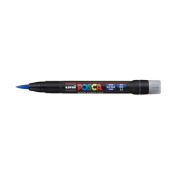 MARCADOR UNI-BALL POSCA PCF-350 PUNTA PINCEL AZUL -33-