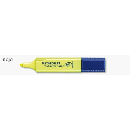 MARCD.FLUOR STAEDTLER TEXTSURFER CLASSIC 364 ROJO C/10U ^