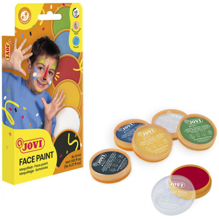 MAQUILLAJE CREMA 6 BOTES 8ML SURTIDOS JOVI FACE PAINT 171