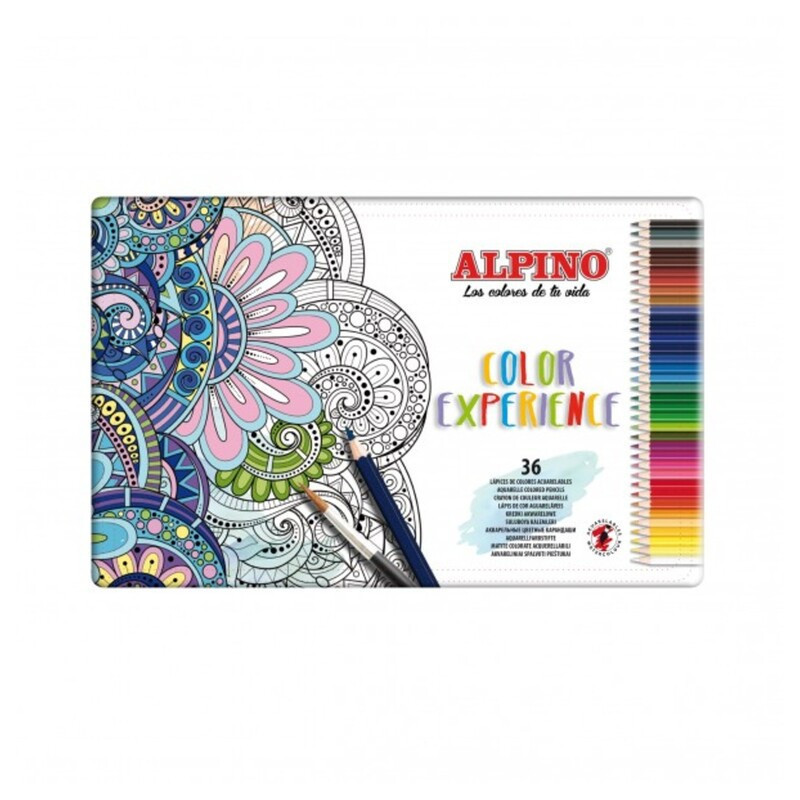 LAPIZ ALPINO COLOR EXPERIENCE 36 COLORES CAJA METAL AL00242C