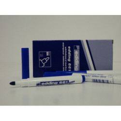 MARCD. EDDING Nº 661 PLASTICO PIZARRA BLANCA AZUL C/10U ^