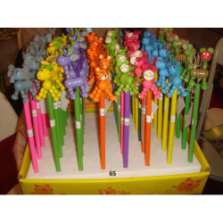 LAPIZ DECORADO ABAIMPORT ANIMALITOS C/MUELLE 65 ^