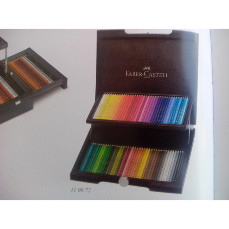 LAPIZ FABER-CASTELL POLYCHROMO  72 COLORES ESTUCHE MADERA 110072
