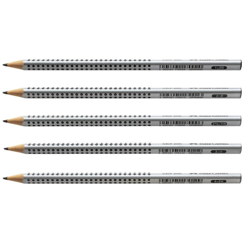 LAPIZ FABER-CASTELL TRIANGULAR 2001 GRIP 2H DOCENA