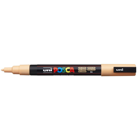 MARCADOR UNI-BALL POSCA PC-3M PUNTA REDONDA 0,9-1,3MM NARANJA CLARO -54-