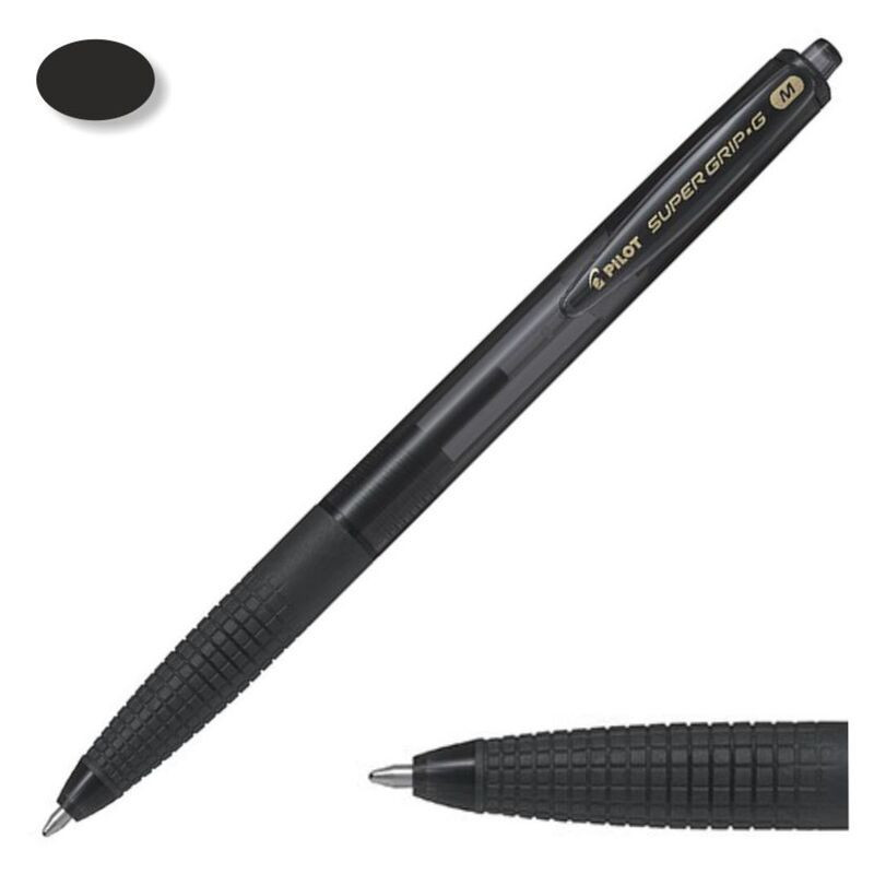 BOLIGRAFO PILOT SUPER G ECO CLIP NEGRO C/12U