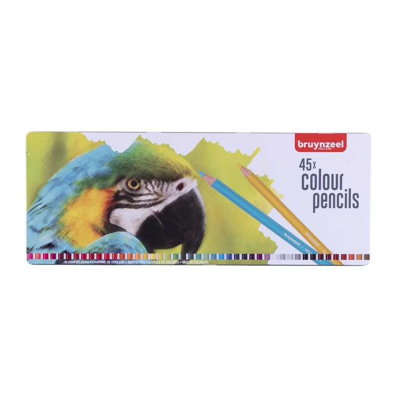 LAPIZ BRUYNZEEL CAJA METAL 45 COLORES PAPAGAYO 60312903 TALENS