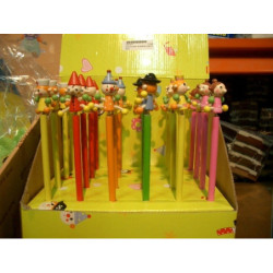 LAPIZ DECORADO WG MUÑECOS C/MUELLE 54025