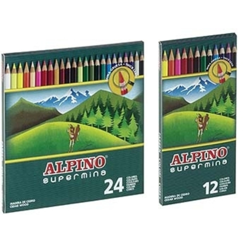LAPIZ ALPINO 621 SUPERMINA 24 COLORES ^
