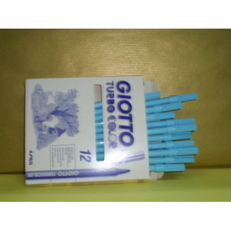 ROTULADOR GIOTTO TURBO COLOR FILA AZUL CELESTE C/12U 485028
