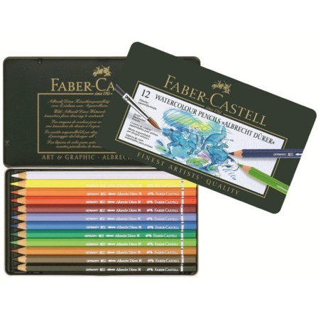 LAPIZ FABER-CASTELL ALBRECHT DURER ACUAREABLE METAL 12 COLORES 117512