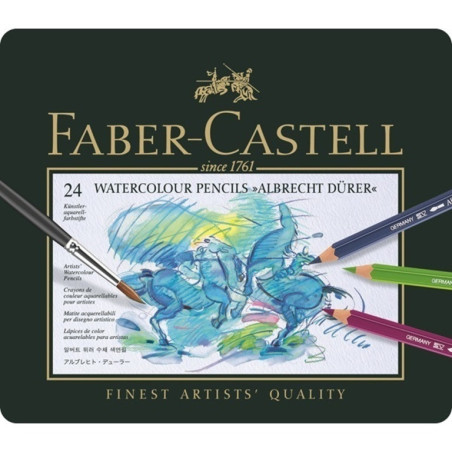 LAPIZ FABER-CASTELL ALBRECHT DURER ACUAREABLE METAL 24 COLORES 117524