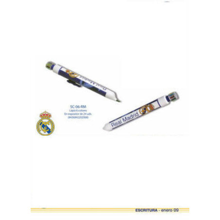 LAPIZ 6 COLORES CYP REAL MADRID SC-06-RM ^