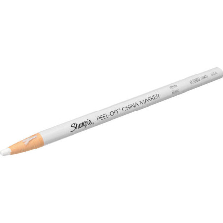 LAPIZ PAPERMATE SHARPIE CHINA MARKER BLANCO C/12U