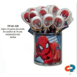 LAPIZ DECORADO CYP SPIDERMAN C/GOMA TP-01-SM