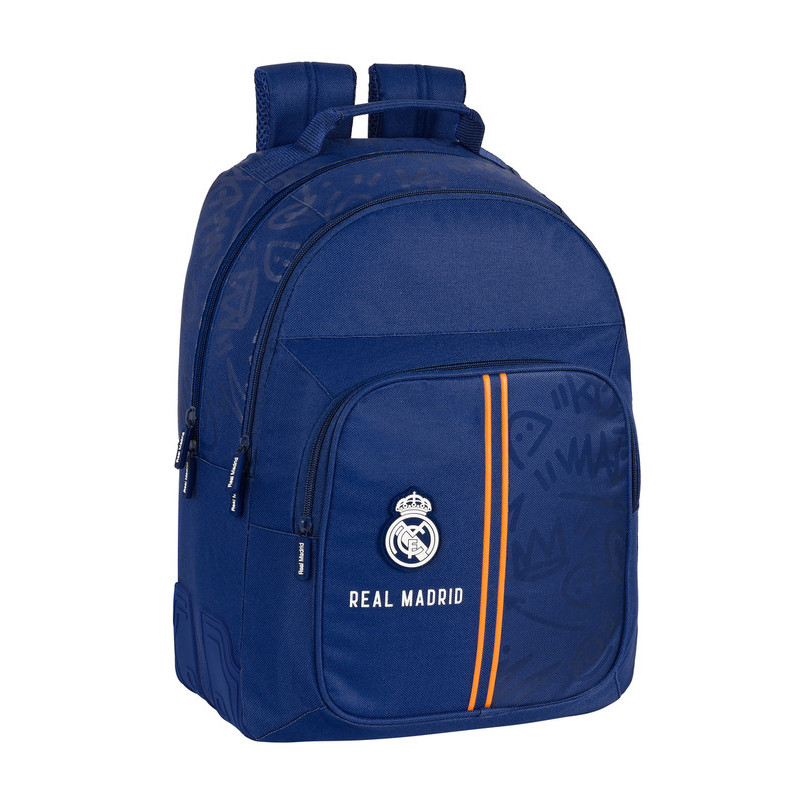 MOCHILA DOBLE ADAPTABLE REAL MADRID 2ª EQUIP. 612134773 42*32 SAFTA22