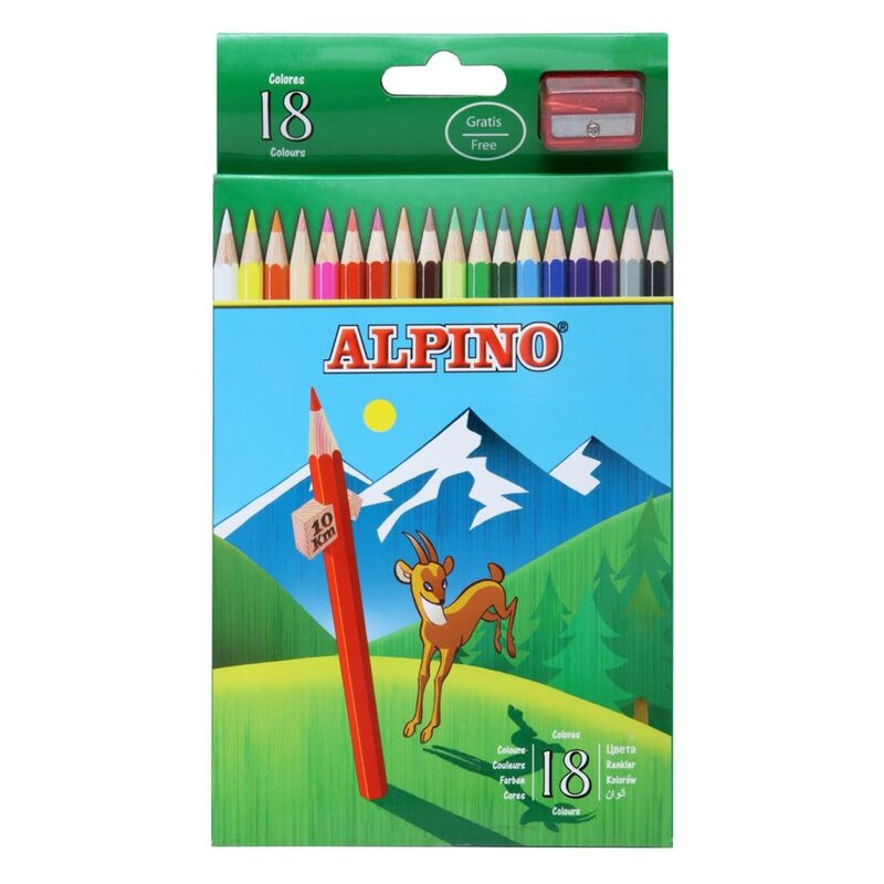 LAPIZ ALPINO 656 CARTON 18 COLORES