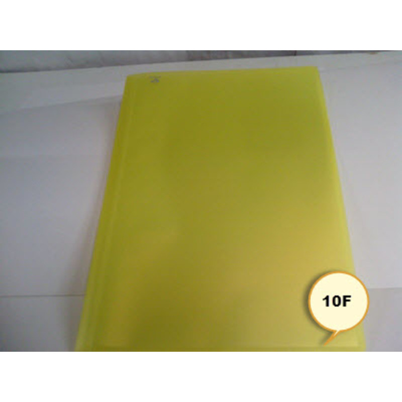 CARPETA ESCAPARATE FL POLIPLAS 10F TRANSPARENTE AMARILLO GRAFOPLAS 1431260