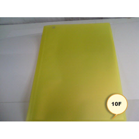 CARPETA ESCAPARATE FL POLIPLAS 10F TRANSPARENTE AMARILLO GRAFOPLAS 1431260