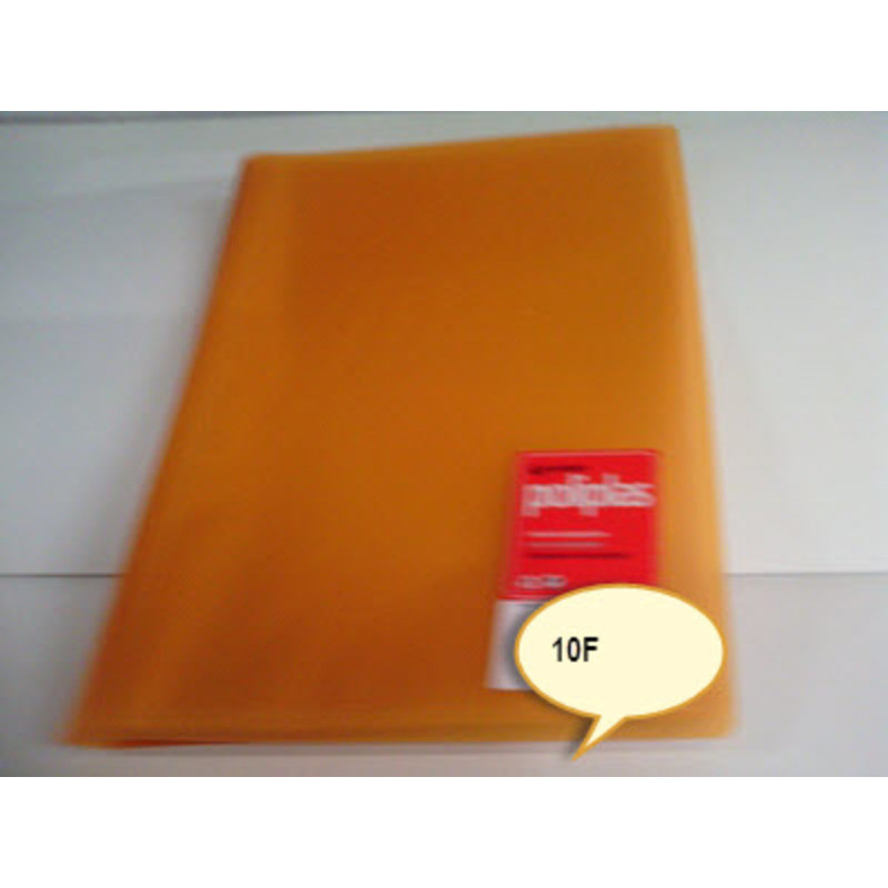 CARPETA ESCAPARATE FL POLIPLAS 10F TRANSPARENTE NARANJA GRAFOPLAS 1431252