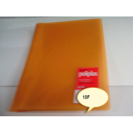 CARPETA ESCAPARATE FL POLIPLAS 10F TRANSPARENTE NARANJA GRAFOPLAS 1431252