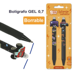 BOLIGRAFO BORRABLE BITS & BOBS TINTA GEL 30216199 BLISTER 2U GRAFOPLAS
