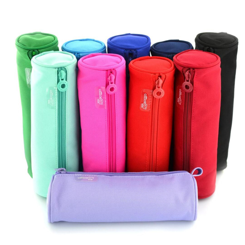 PORTATODO OFFICE BOX COLOR LINE REDONDO UNA CREMALLERA COLORES SURTIDOS 59511 UNIDAD