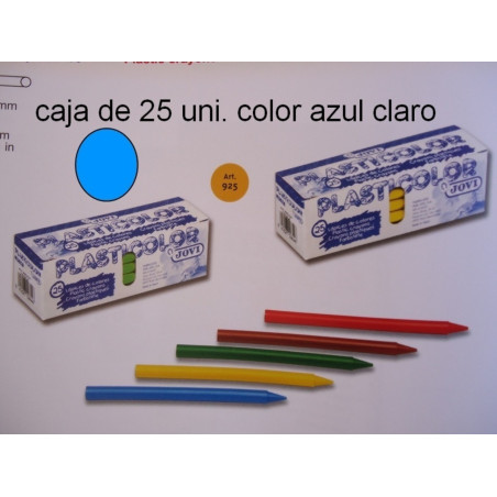 CERAS JOVI PLASTICOLOR GRANEL AZUL CLARO C/25