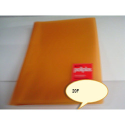 CARPETA ESCAPARATE FL POLIPLAS 20F TRANSPARENTE NARANJA GRAFOPLAS 1451252