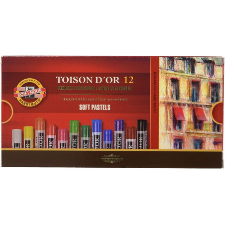 CERAS KOH-I-NOOR AL PASTEL 12 COLORES TOISON D'OR 8512 MCH