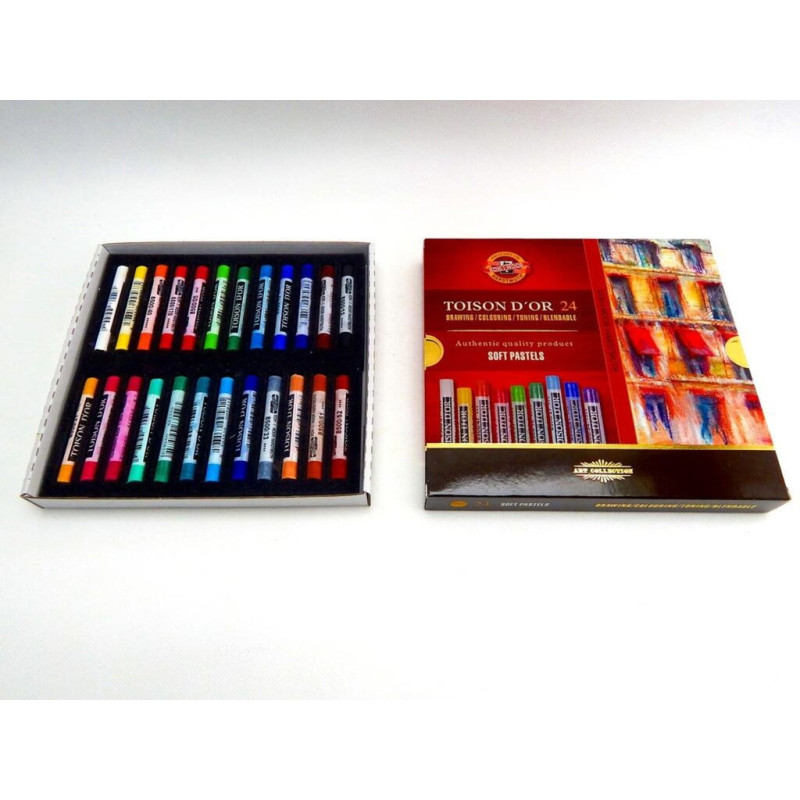 CERAS KOH-I-NOOR AL PASTEL 24 COLORES TOISON D'OR MCH