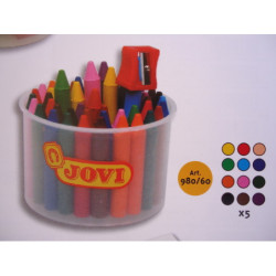 CERAS JOVICOLOR BOTE 60 COLORES + AFILACERAS 980/60