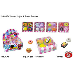 BORRADOR DECORADO SORT SERIE VERANO PASTELES CAJA 4U 4048