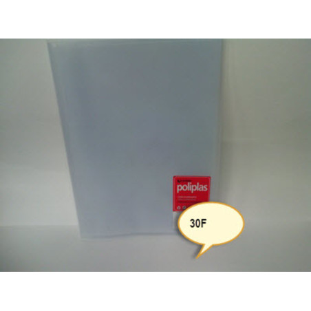 CARPETA ESCAPARATE FL POLIPLAS 30F TRANSPARENTE BLANCO GRAFOPLAS 1471200