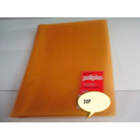 CARPETA ESCAPARATE FL POLIPLAS 30F TRANSPARENTE NARANJA GRAFOPLAS 1471252