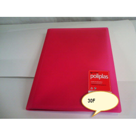 CARPETA ESCAPARATE FL POLIPLAS 30F TRANS ROJO GRAFOPLAS 01470051