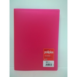 CARPETA ESCAPARATE FL POLIPLAS 30F TRANSPARENTE FUCSIA GRAFOPLAS 1471254