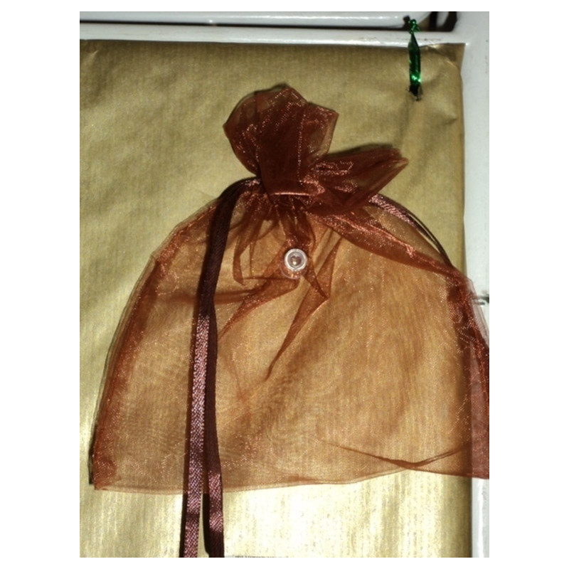 BOLSA RAFIA CUADRADA 13,5*16,5CM MEDIANA MARRON 3002 PTE/50U ^