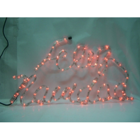 LETRERO MANGUERA FLEXILIGHT 13MM FELIZ NAVIDAD MULTICOLOR 24259 ^