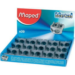 SACAPUNTAS MAPED METAL CUÑA DOBLE CAJA 20U 506700