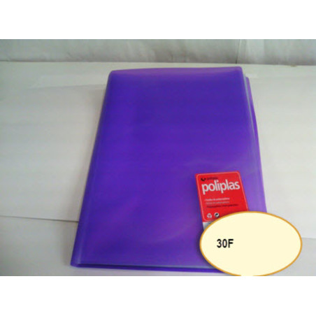 CARPETA ESCAPARATE FL POLIPLAS 30F TRANSPARENTE VIOLETA GRAFOPLAS 1471235