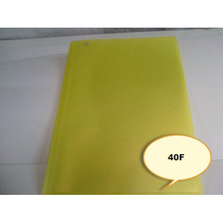 CARPETA ESCAPARATE FL POLIPLAS 40F TRANSP AMARILLO GRAFOPLAS 1441260