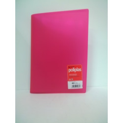 CARPETA ESCAPARATE FL POLIPLAS 40F TRANSP FUCSIA GRAFOPLAS 1441254