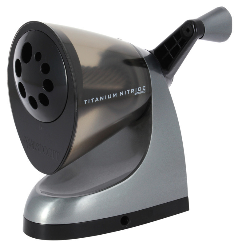 SACAPUNTAS MAQUINA WESCOTT TORNILLO TITANIO GRAFOPLAS 73614300