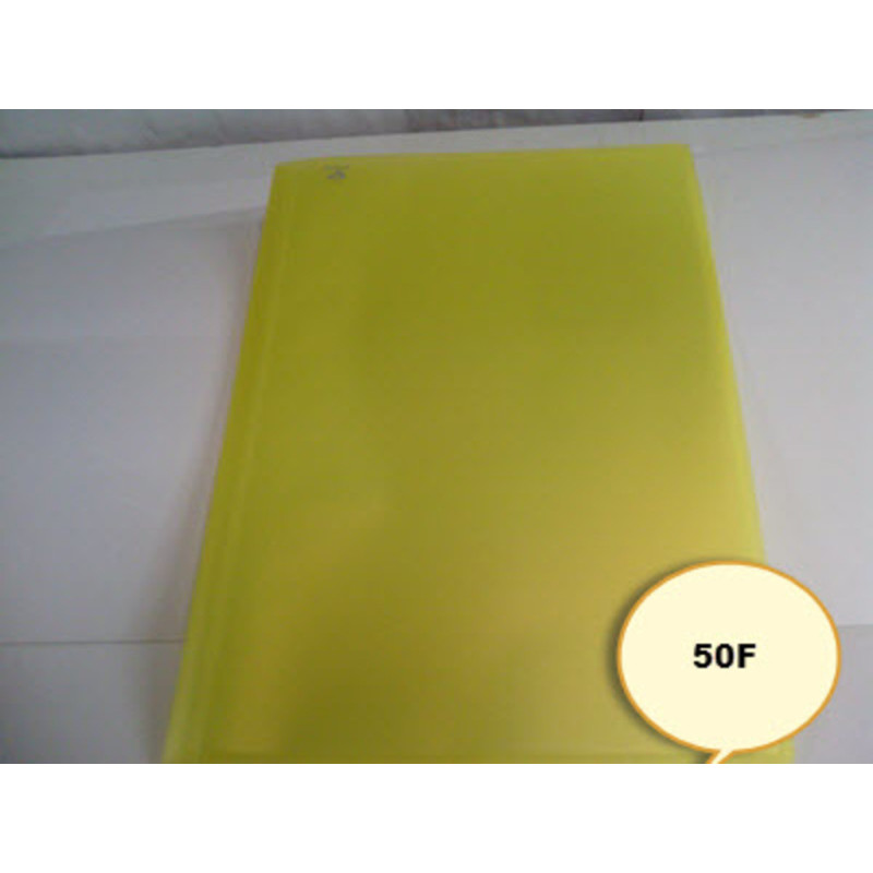 CARPETA ESCAPARATE FL POLIPLAS 50F TRANSP AMARILLO GRAFOPLAS 1461260