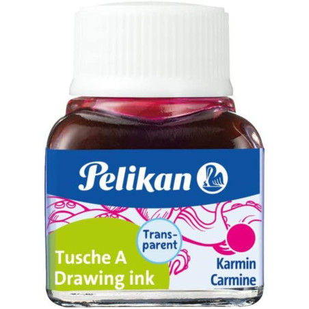 TINTA CHINA PELIKAN 523 FRASCO CARMIN Nº2