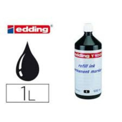 TINTA EDDING T-1000 BOTELLA 1 L NEGRA