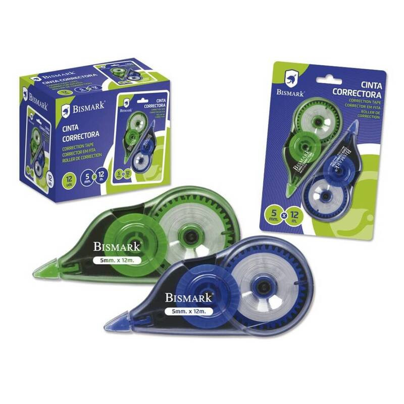 CORRECTOR MAQUINA BISMARK 5MM*12M PACK 2U CAJA 12U POESSA 325764