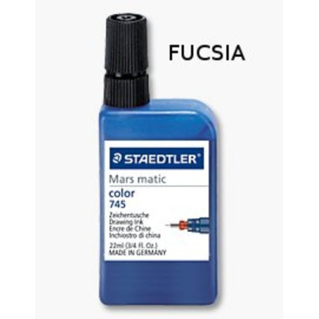 TINTA CHINA STAEDTLER FRASCO 23ML FUCSIA ^